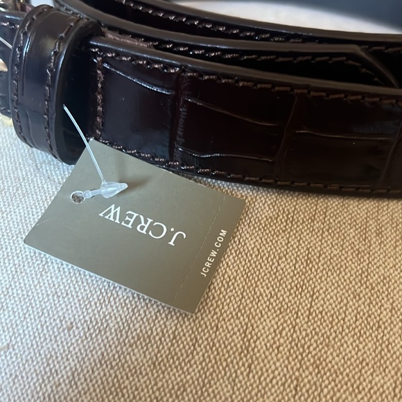 J. Crew Croc Embossed Belt - Picture 5 of 6